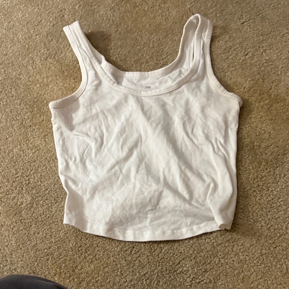 SO White Tank Top